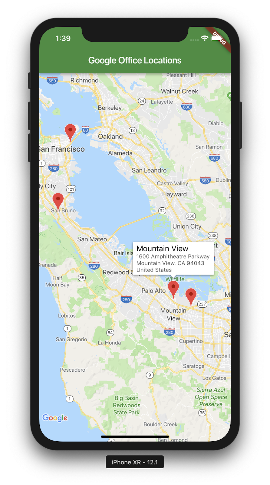 Map App With More Than 10 Destinations 